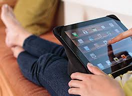 tablet lounging